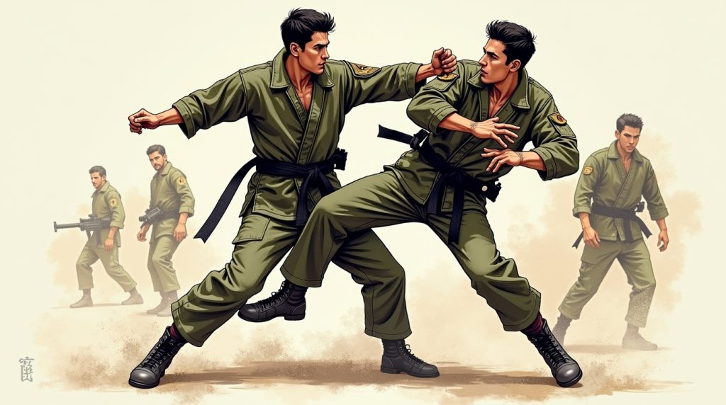 Flux Dev A kinetic highcontrast sumianime action panel modern 1