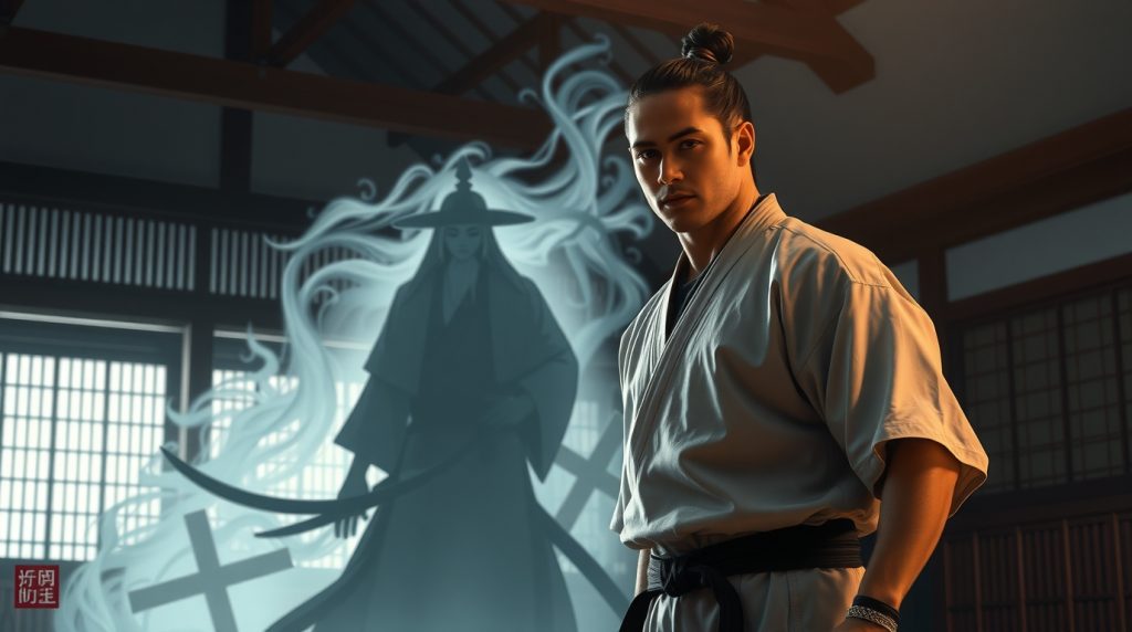 Flux Schnell Modern martial artist channeling samurai spiritPr 0